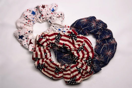 Fourth of July Scrunchies